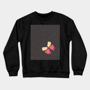 Butterfly on dark background Crewneck Sweatshirt